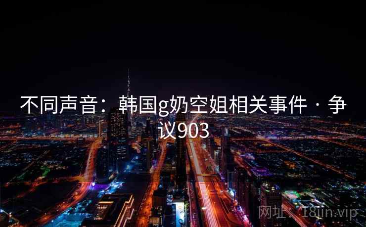 不同声音:韩国g奶空姐相关事件 · 争议903